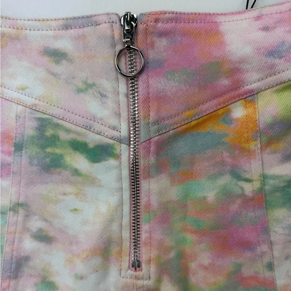 For Love & Lemons Smythe Hot Short XS Pastel Tie Dye Festival‎